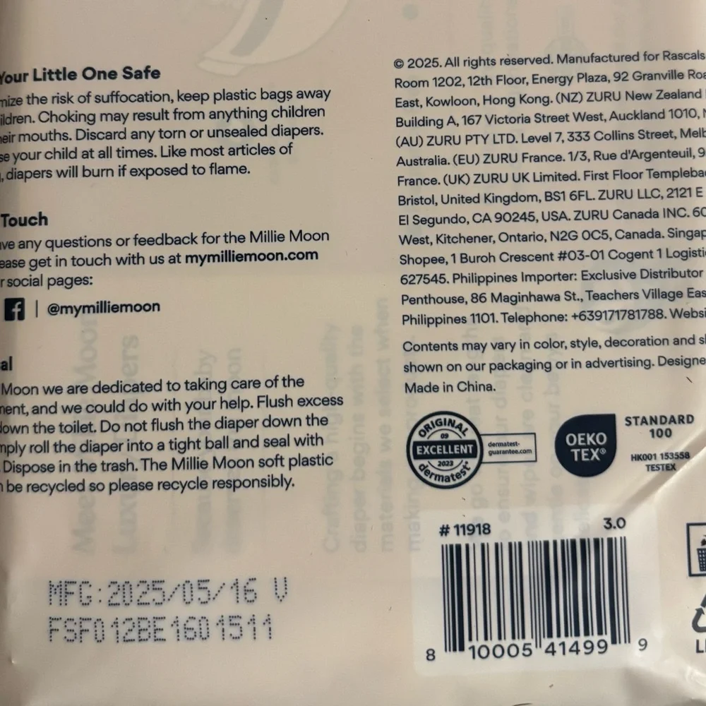 Millie Moon Luxury Diapers L